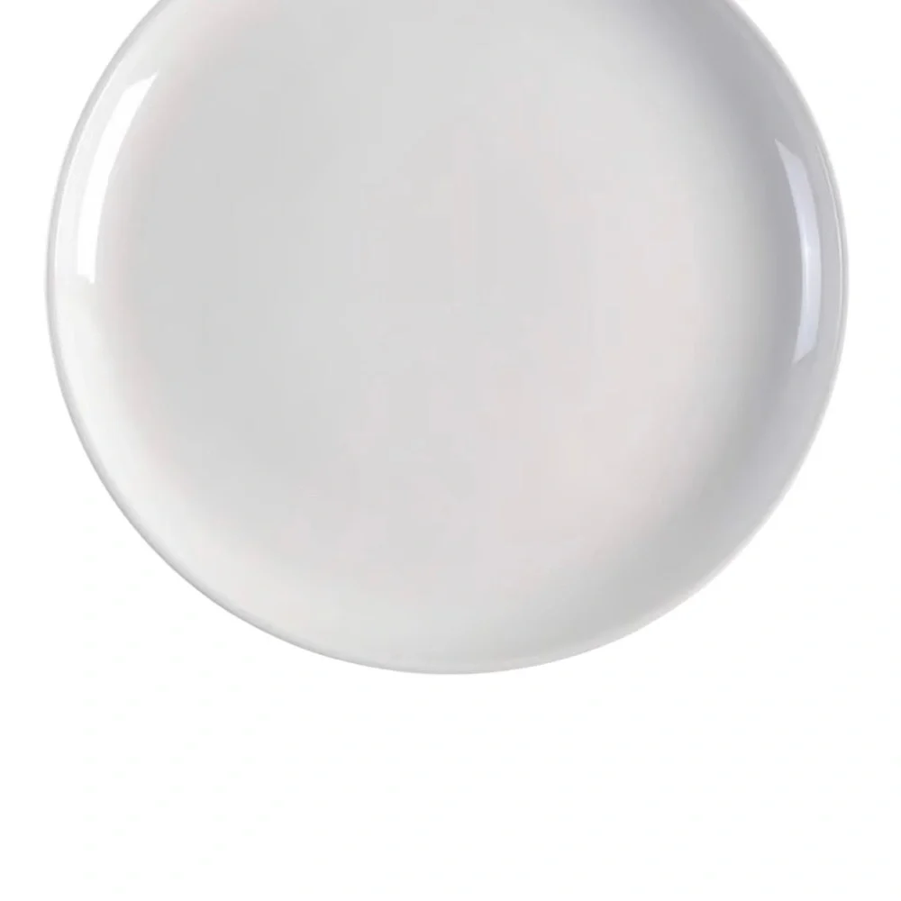 Crate & Barrel White Staxx Dinner Plates Off White Stackable Plates 1/2